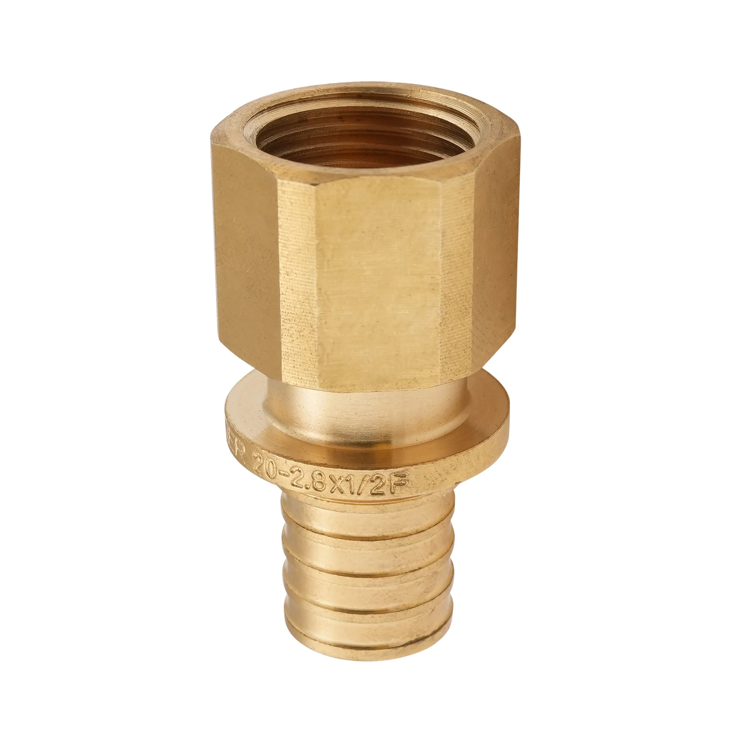 Перехідник Ніпель Koer KA.A06F-20 20(2.8mm) x 1/2"F Латунь