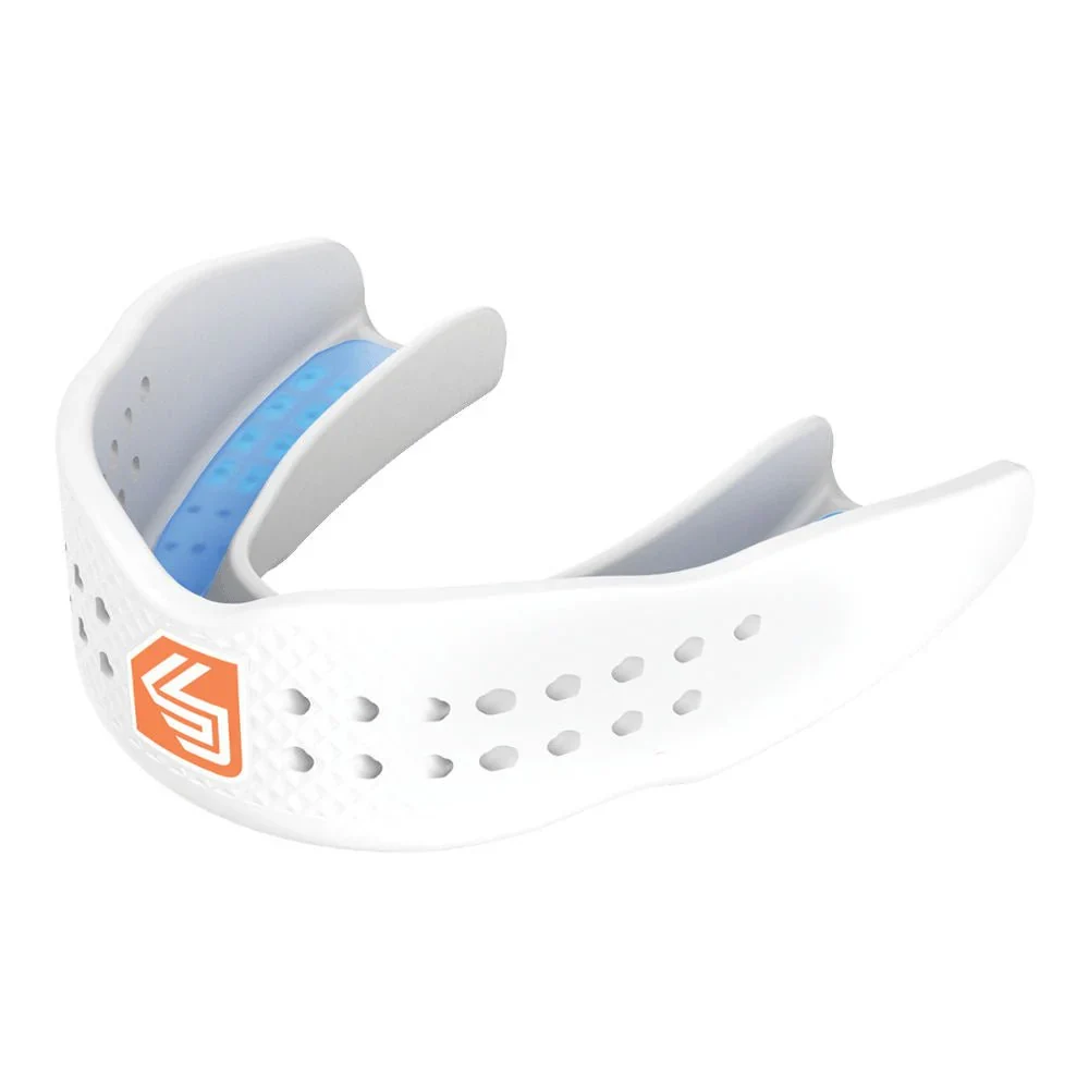 Капа дитяча Shock Doctor SuperFit All Sport гель біла до 10 років