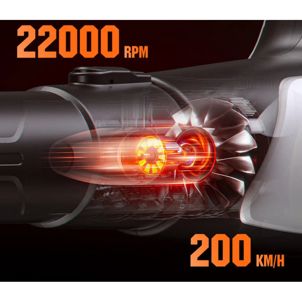 Акумуляторна повітродувка Litheli 560CFM 45 Вт 200 км/год 2,7 кг