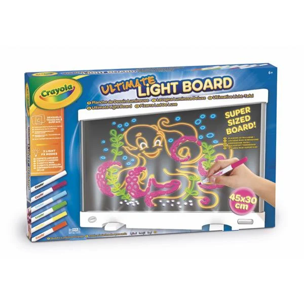 Дошка для малювання з підсвічуванням Crayola 74-7504-M 3 режими 0,5 кг