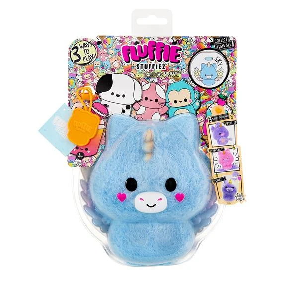 М’яка іграшка-антистрес Пегас Fluffie Stuffiez 20 см плюшевий різнобарвний