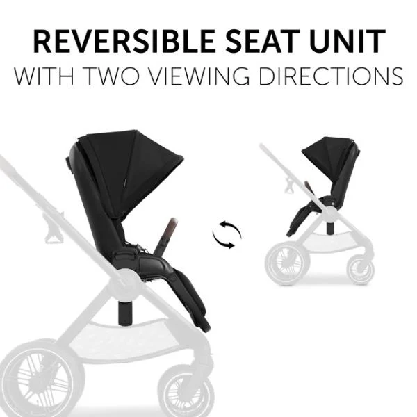 Універсальна коляска 2 в 1 Hauck Walk N Care Air чорна 98x60x107 см алюміній