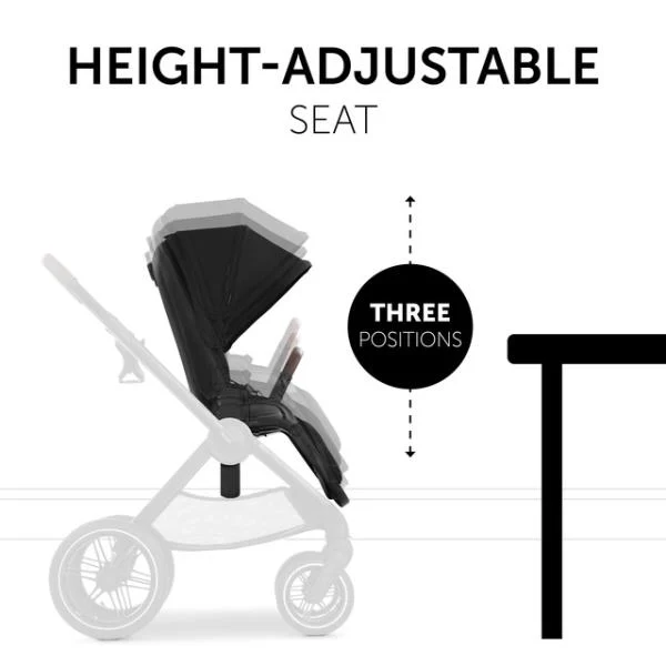Універсальна коляска 2 в 1 Hauck Walk N Care Air чорна 98x60x107 см алюміній