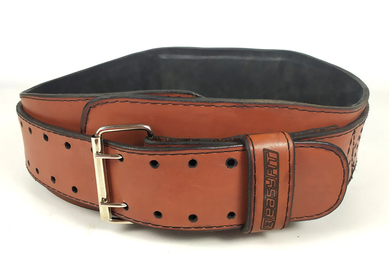 Пояс атлетичний EasyFit Training Belt XS шкіра коричневий 12х10,5х8 см