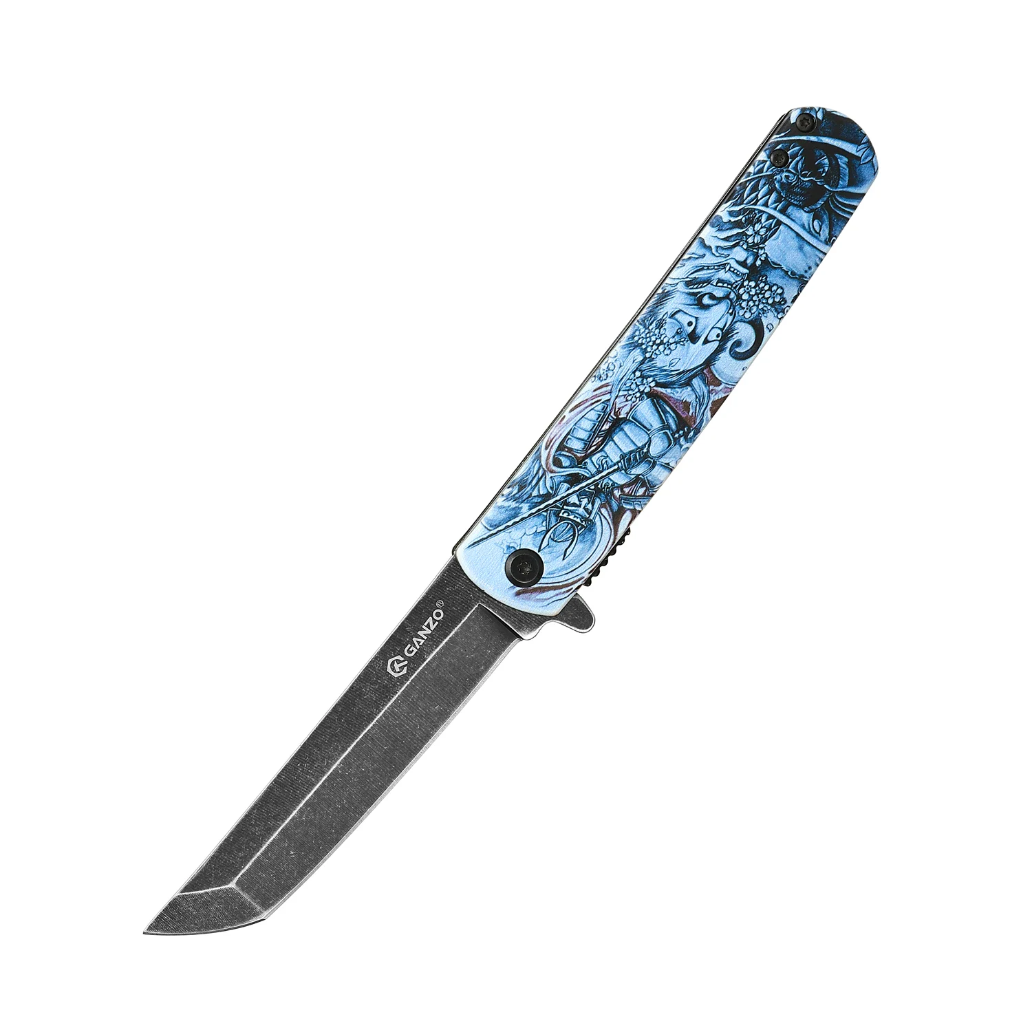 Складаний ніж Ganzo G626-GS Tanto 96 мм 440A сірий ABS 216 мм