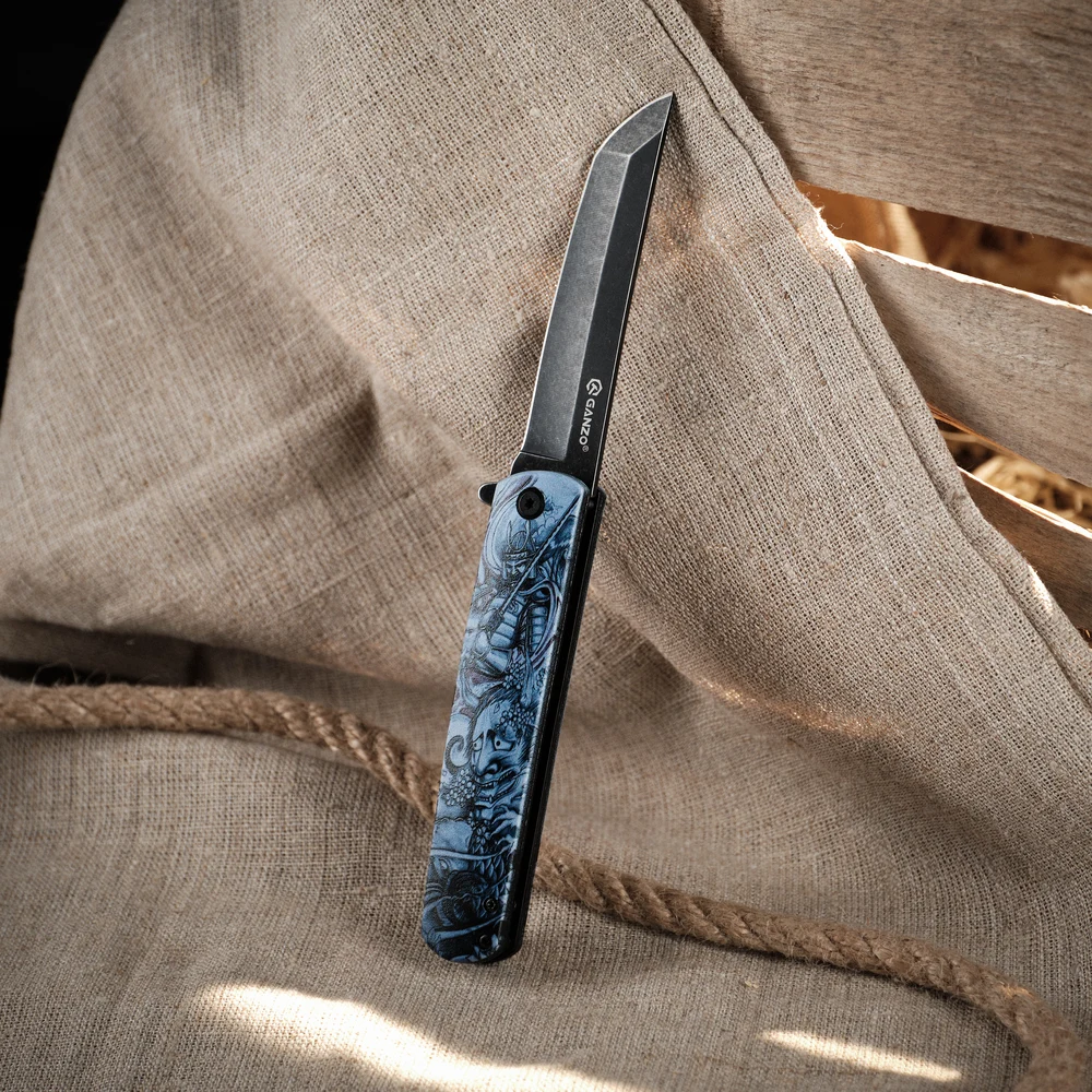 Складаний ніж Ganzo G626-GS Tanto 96 мм 440A сірий ABS 216 мм