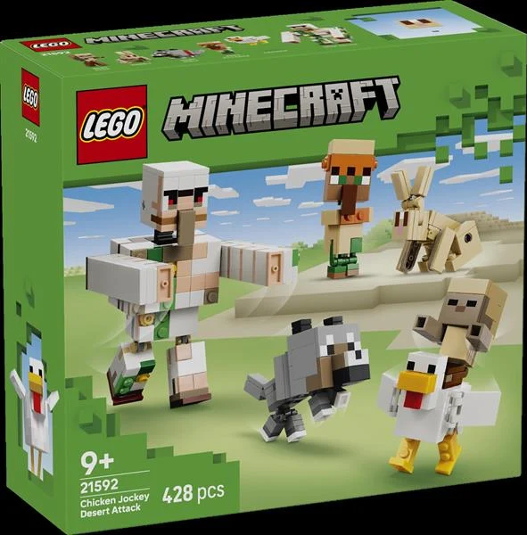 Конструктор LEGO Minecraft Курячий Жокей 428 деталей Пластик 21592