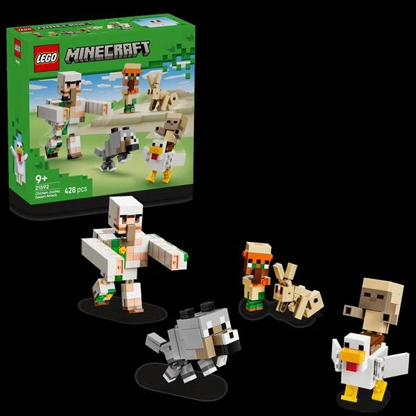 Конструктор LEGO Minecraft Курячий Жокей 428 деталей Пластик 21592