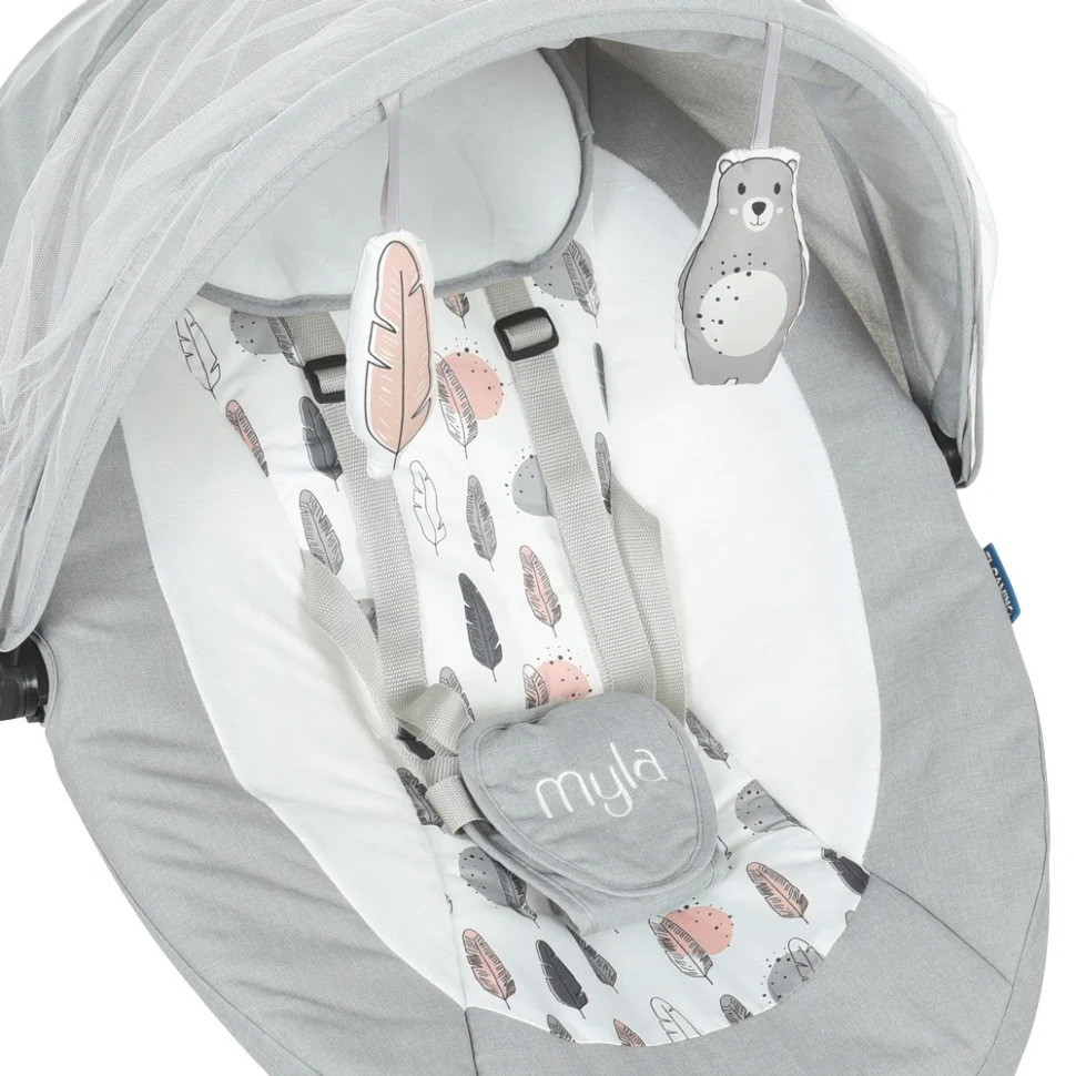 Укачуючий центр El Camino ME 1074 73х72х69 см тканина Soft Pink