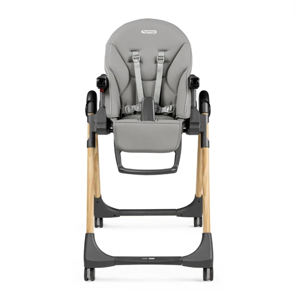 Стільчик для годування Peg-Perego Prima Pappa Follow Me 75,5х55,5х104,5 см еко-шкіра сірий