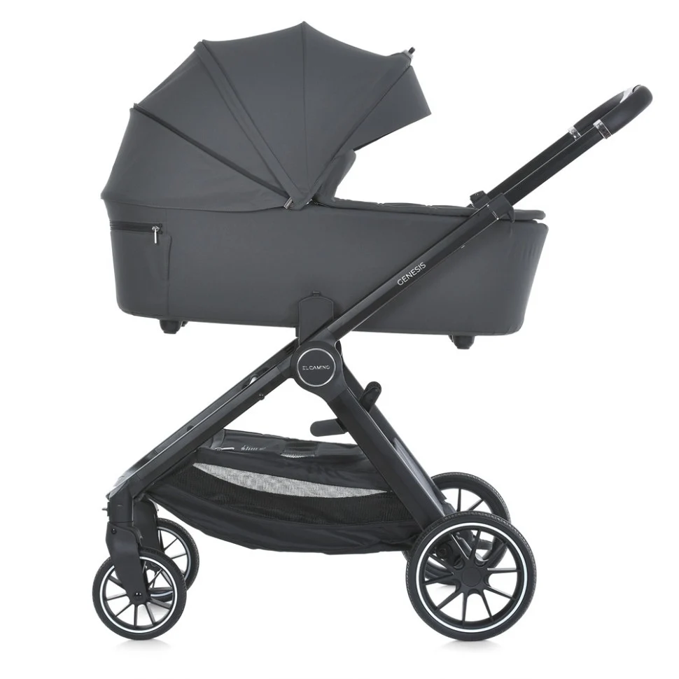 Універсальна коляска 2 в 1 GENESIS ME 1126 107х60х104 см алюміній асфальтовий сірий