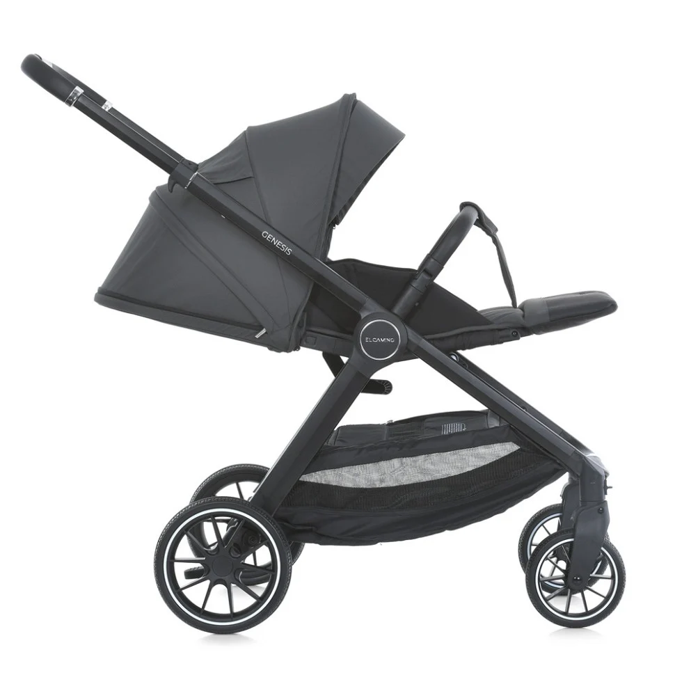 Універсальна коляска 2 в 1 GENESIS ME 1126 107х60х104 см алюміній асфальтовий сірий