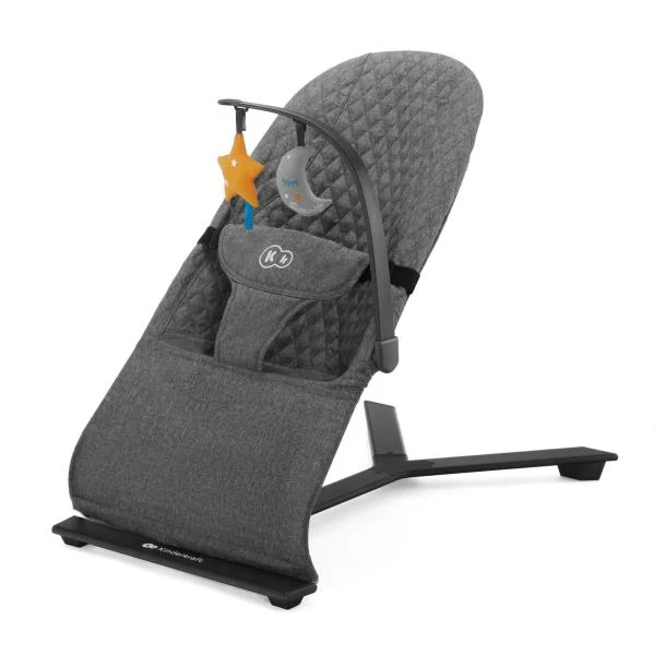 Шезлонг-гойдалка Kinderkraft Mimi 72x40x58,5 см алюміній сірий