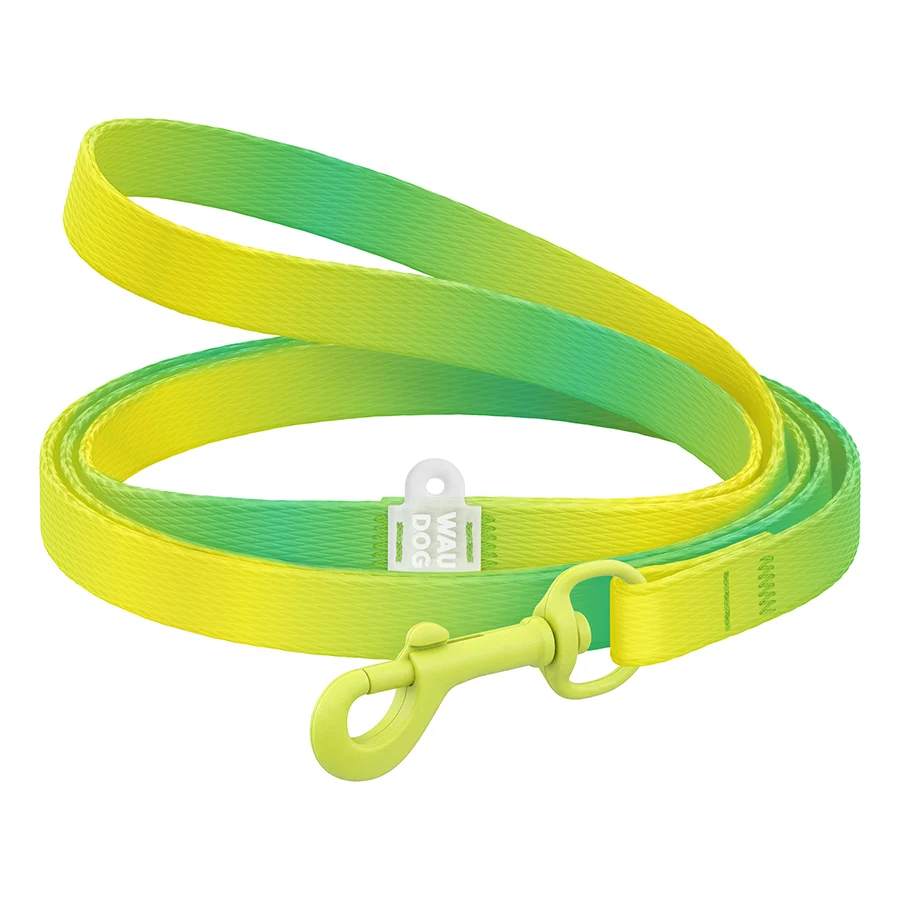 Повідець WAUDOG Nylon Recycled 10 мм x 122 см перероблений поліестер салатовий