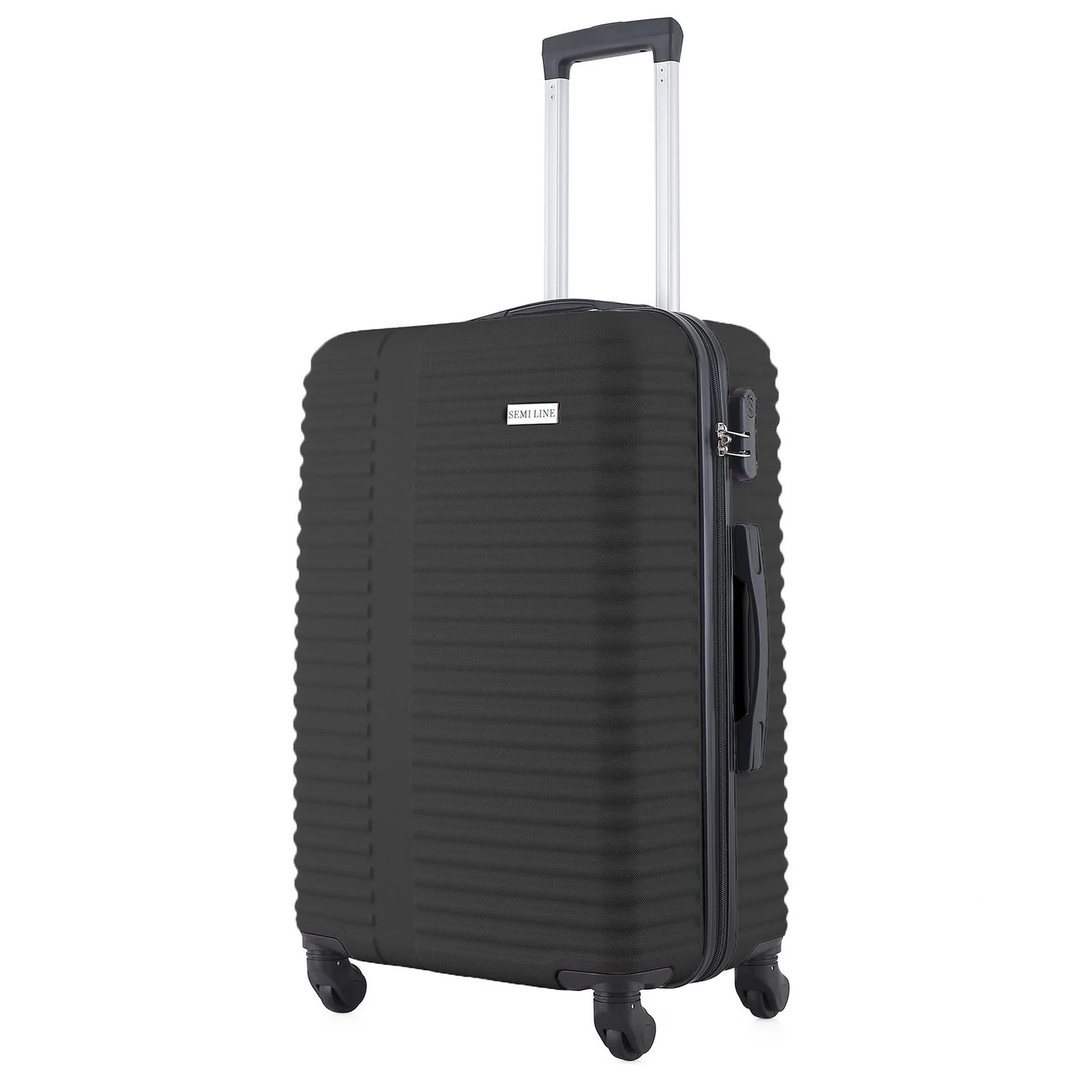 Чемодан Semi Line 24" (M) чорний ABS-пластик 66x43,5x25 см 60 л