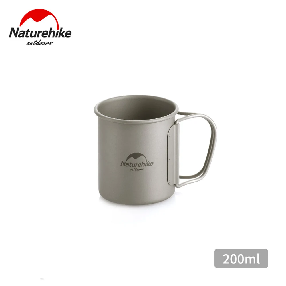 Кружка титановая 200 мл Naturehike NH20CJ005 титан 7х6 см
