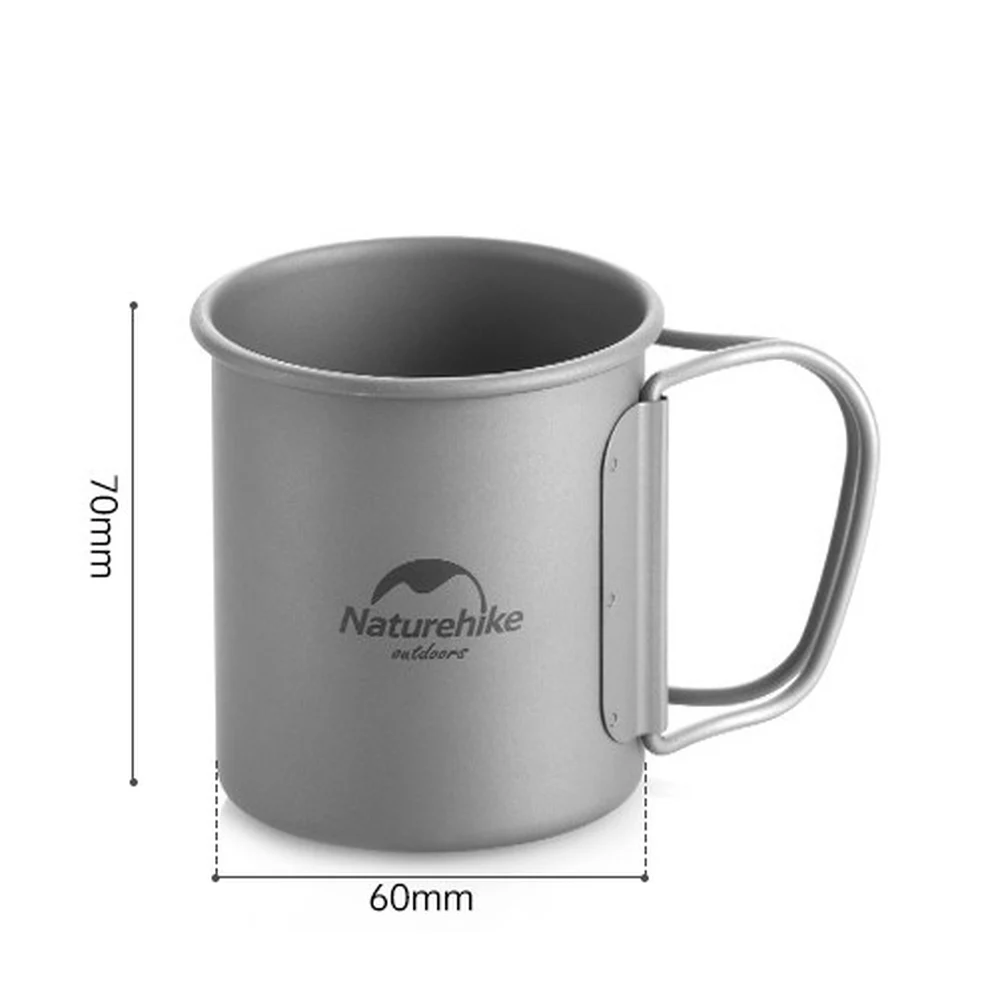 Кружка титановая 200 мл Naturehike NH20CJ005 титан 7х6 см