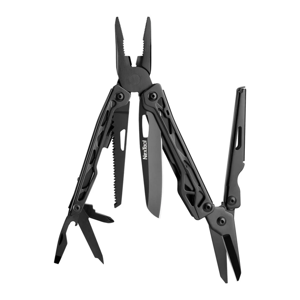 Мультитул NexTool Black Knight 11 функцій нержавіюча сталь 420J2 106x36x21 мм чорний
