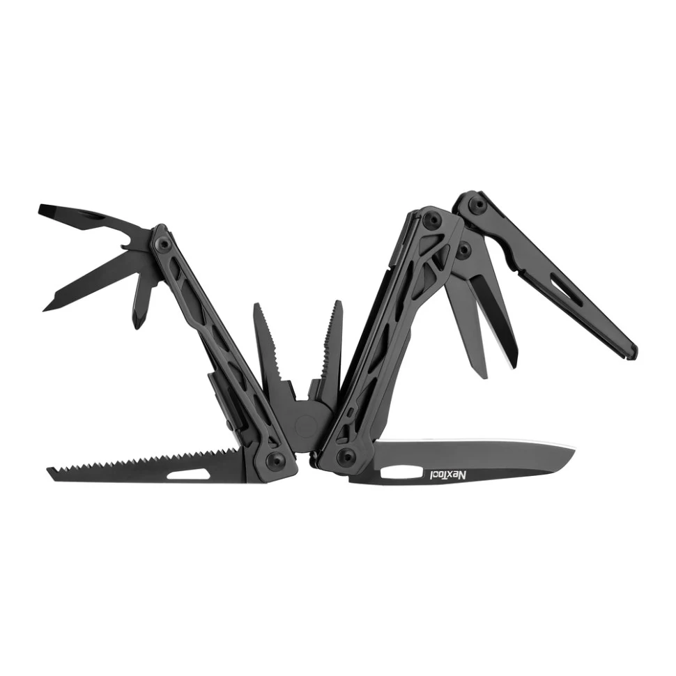 Мультитул NexTool Black Knight 11 функцій нержавіюча сталь 420J2 106x36x21 мм чорний