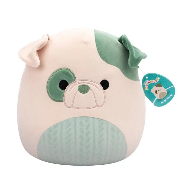 М'яка іграшка Squishmallows Бульдог Августін 30 см плюшевий різнобарвний