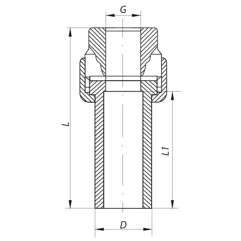Розбірне різьбове з'єднання ВР 20x1/2F ППР 20x1/2"