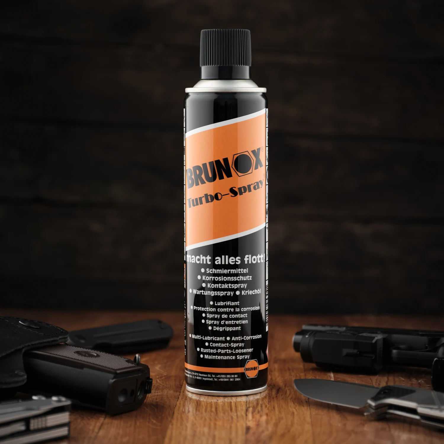Універсальне мастило Brunox Turbo-Spray 400 мл прозоре з голубуватим відтінком