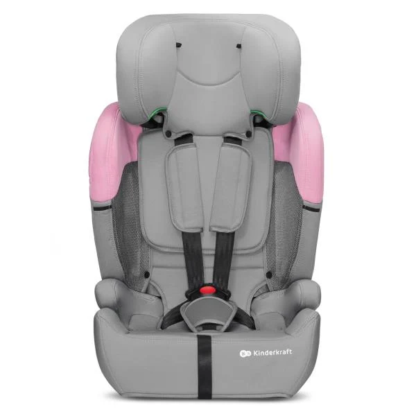 Автокрісло Kinderkraft Comfort Up i-Size 9-36 кг текстиль сіро-рожевий 61,5-84x44x49 см