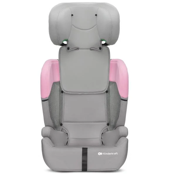 Автокрісло Kinderkraft Comfort Up i-Size 9-36 кг текстиль сіро-рожевий 61,5-84x44x49 см