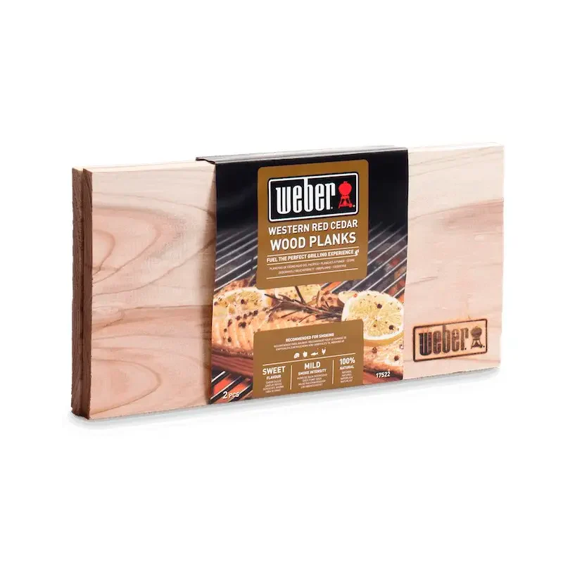 Планки для копчення Weber 15x30 см натуральне дерево кедр 2 шт