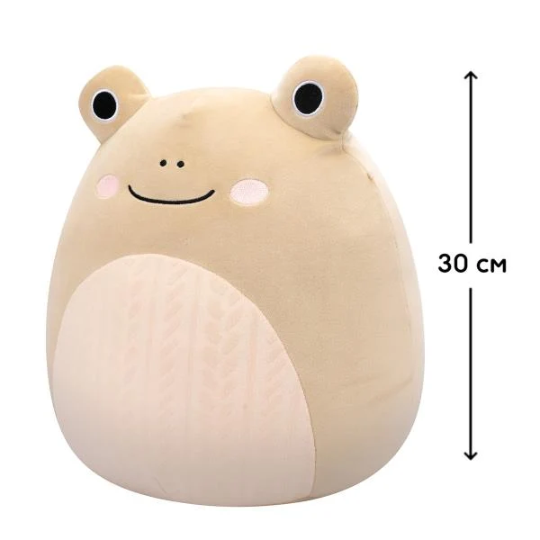 М'яка іграшка Жабка 30 см плюш зелена Squishmallows
