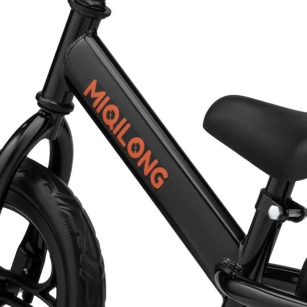 Біговел Miqilong HP 12" алюмінієвий чорний до 5 років 2,7 кг