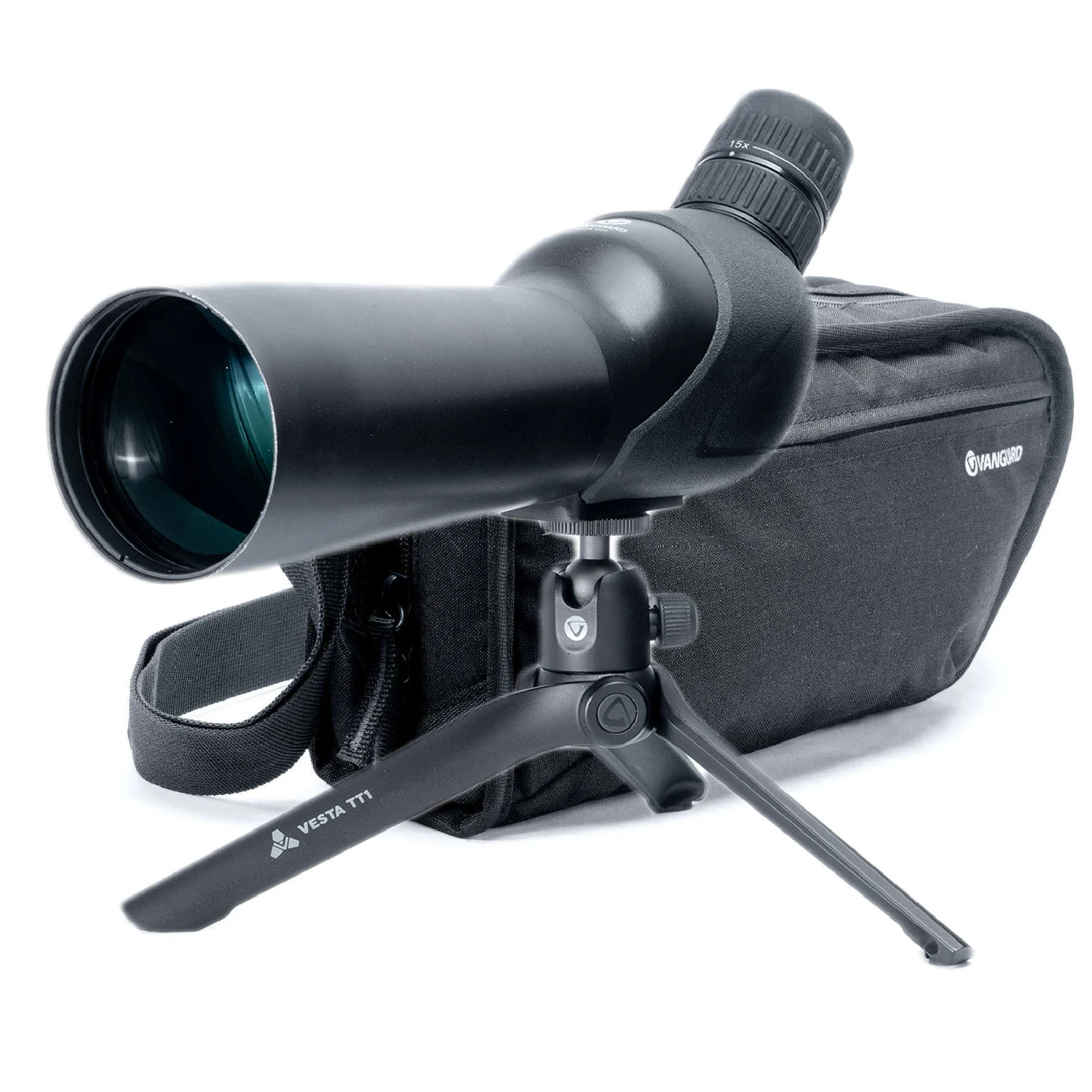Подзорная труба Vanguard Vesta 460A 15-50x60 мм алюмінієва з штативом