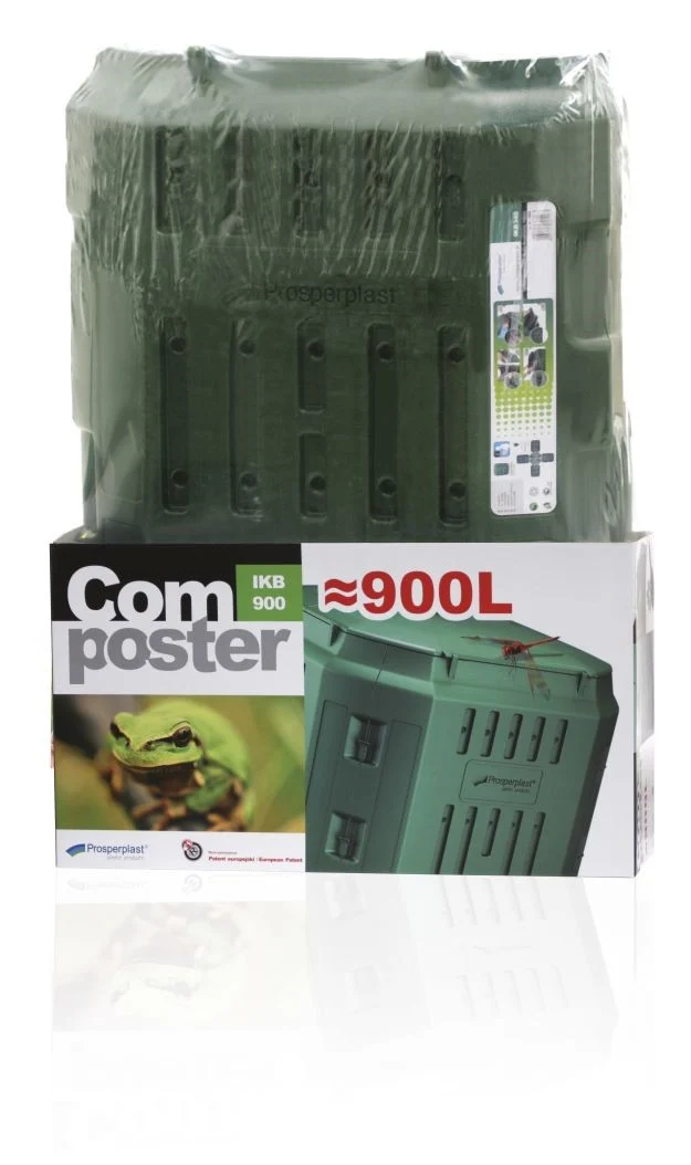 Компостер садовий Prosperplast Compothermo 900L пластиковий 1010x1010x1280 мм чорний