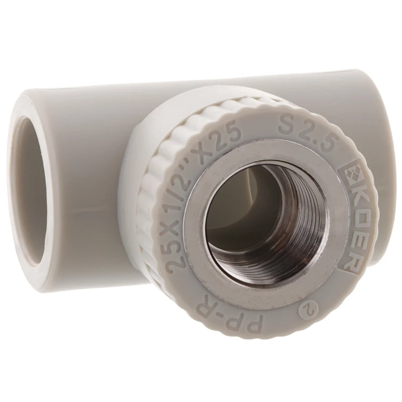 Трійник 25x1/2F PPR для водопроводу Поліпропілен K0104.PRO