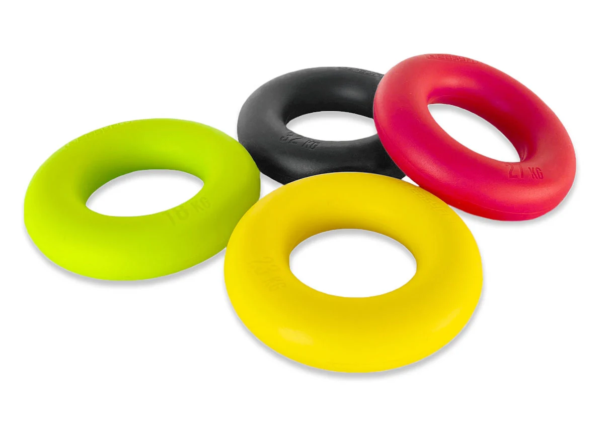 Еспандер кистьовий ProDobro Ring 27 кг силіконовий 9 см червоний
