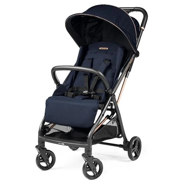 Прогулянкова коляска Peg-Perego Selfie 9,5 кг екошкіра синя