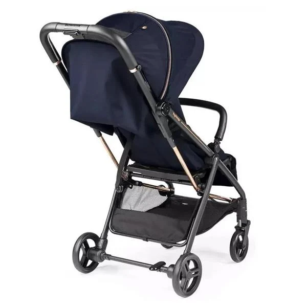 Прогулянкова коляска Peg-Perego Selfie 9,5 кг екошкіра синя
