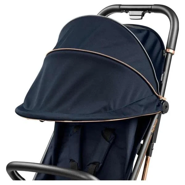 Прогулянкова коляска Peg-Perego Selfie 9,5 кг екошкіра синя