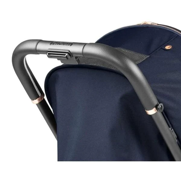 Прогулянкова коляска Peg-Perego Selfie 9,5 кг екошкіра синя