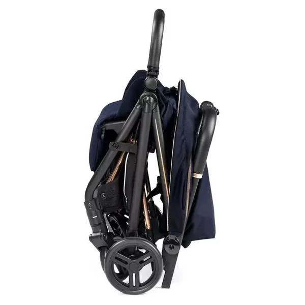 Прогулянкова коляска Peg-Perego Selfie 9,5 кг екошкіра синя