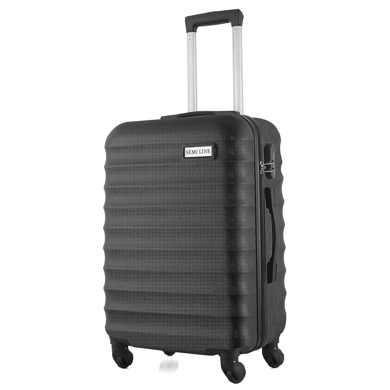 Чемодан Semi Line T5634-2 чорний 66x43,5x25 см ABS-пластик 60 л 4 колеса