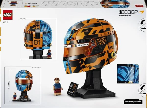 Конструктор LEGO Шлем Оскара Піастрі Формула-1 793 деталі Пластик Різнобарвний