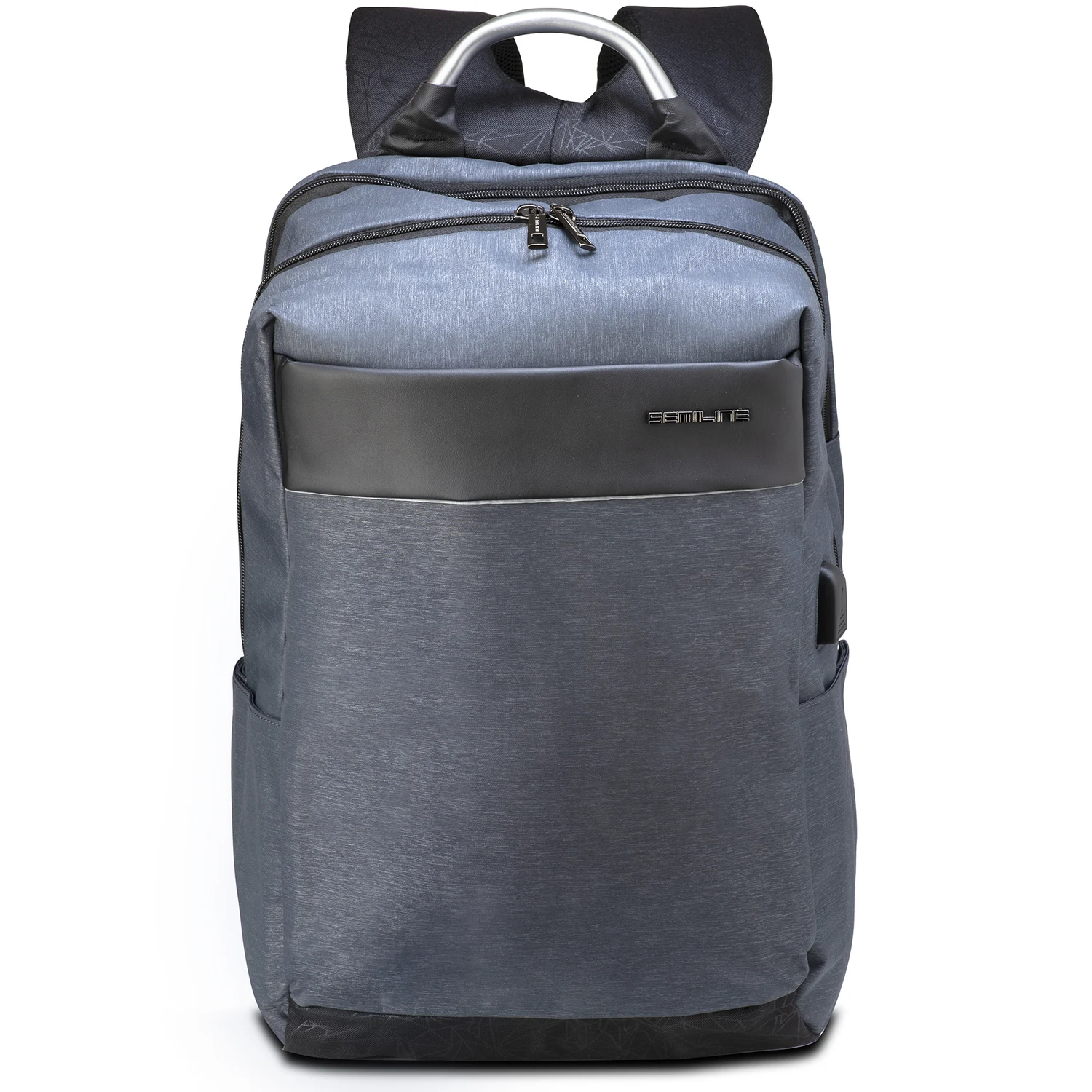 Рюкзак городской Semi Line USB 30 Grey 30 л 600D Polyester DWR графітовий