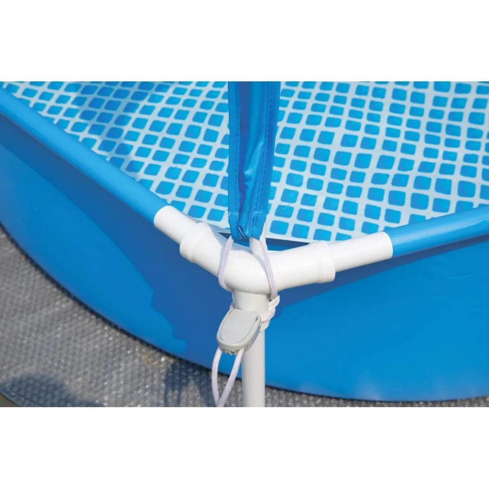 Каркасний басейн METAL FRAME 28209 183x38 см ПВХ 700 л з тентом-зонтиком