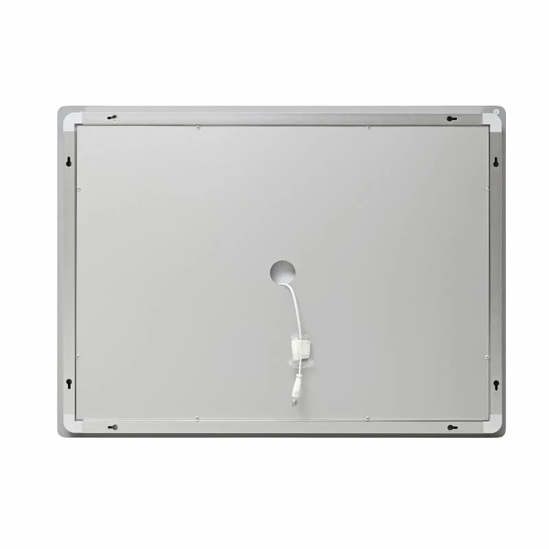 Дзеркало Lidz Kubis KU2 1000x800 з LED-підсвічуванням Touch, антизапотіванням, біле пластик