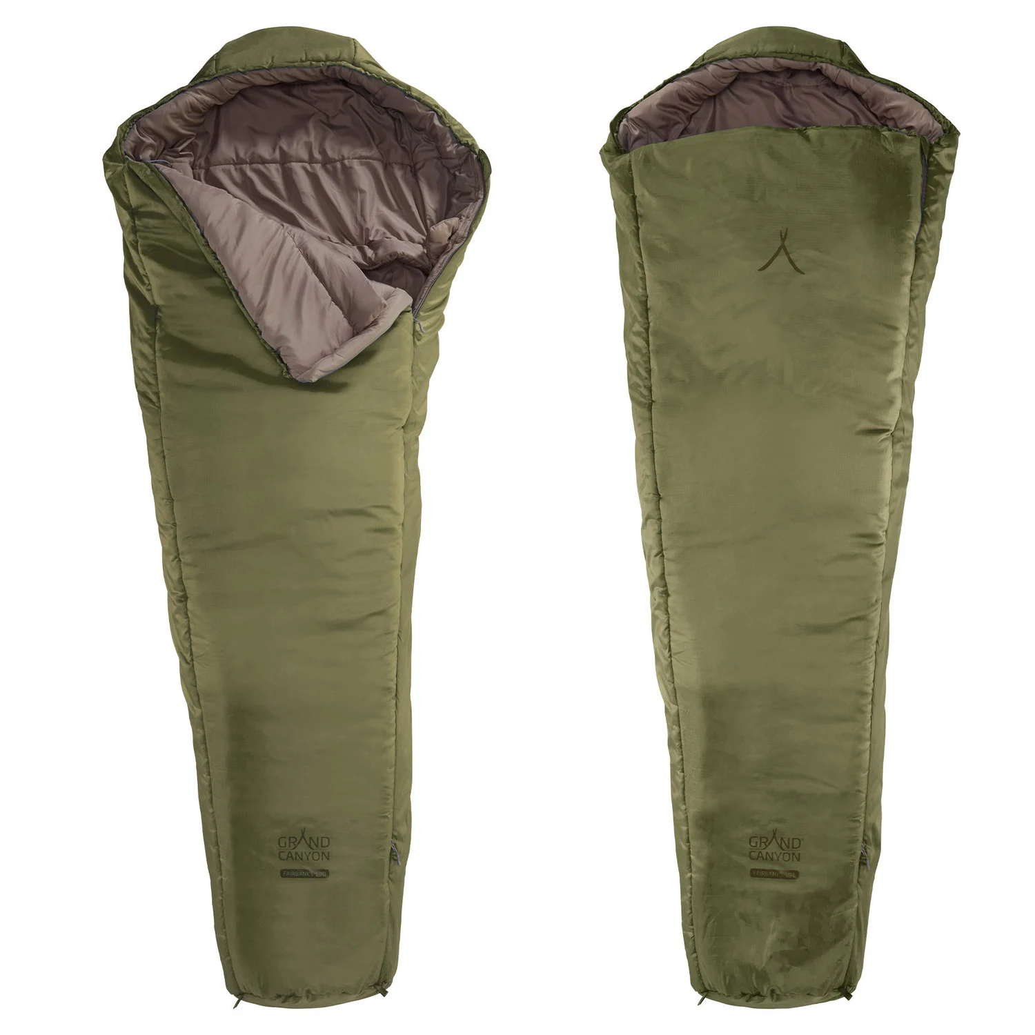 Спальний мішок Grand Canyon Fairbanks 190 -4°C Hollow Fiber 190x75 см Оливковий