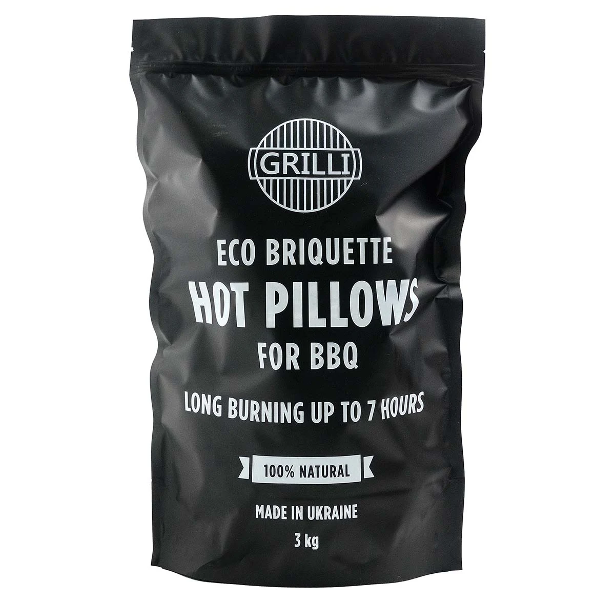 Екобрикет GRILLI Hot Pillows 3 кг Тверда деревина 50х45х40 мм