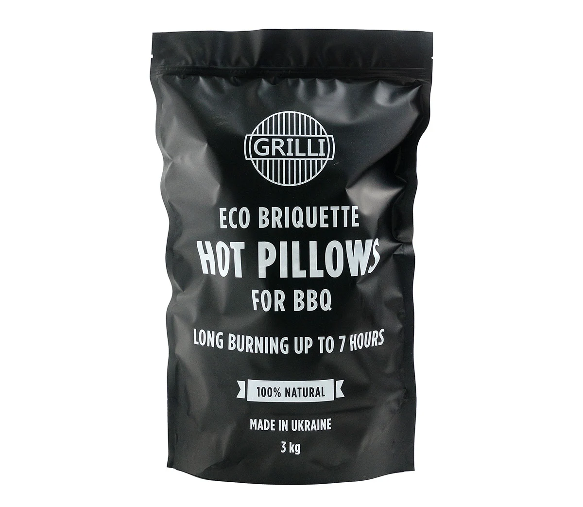 Екобрикет GRILLI Hot Pillows 3 кг Тверда деревина 50х45х40 мм