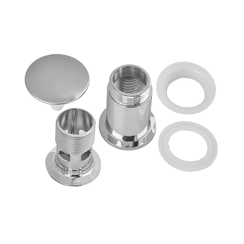 Донний клапан Zerix BV-01 1 1/4'' автоматичний click-clack нержавіюча сталь хром