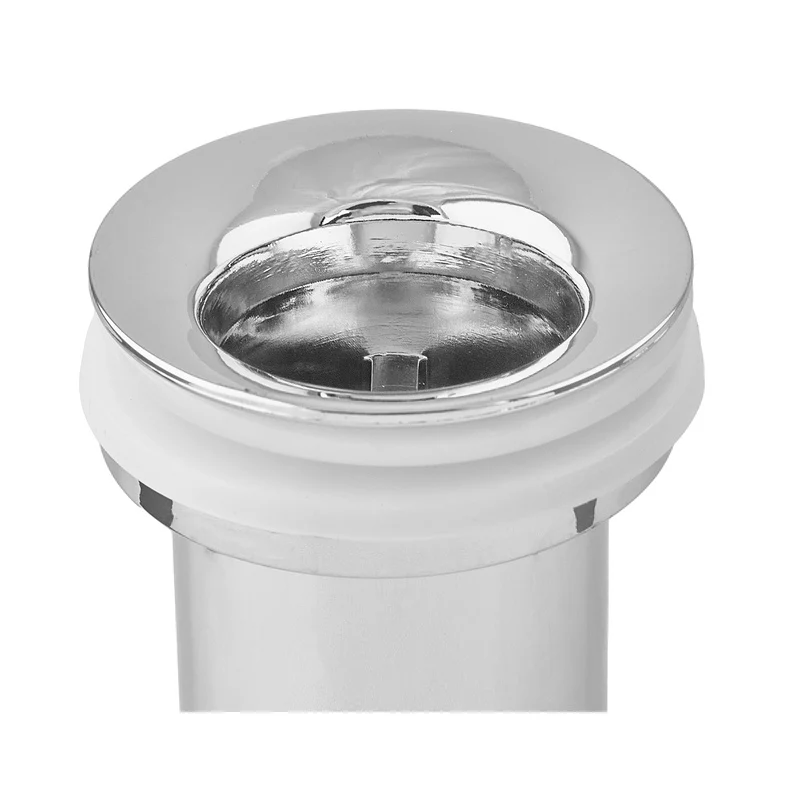 Донний клапан Zerix BV-01 1 1/4'' автоматичний click-clack нержавіюча сталь хром